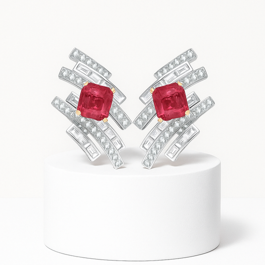Ruby Crescendo Küpe