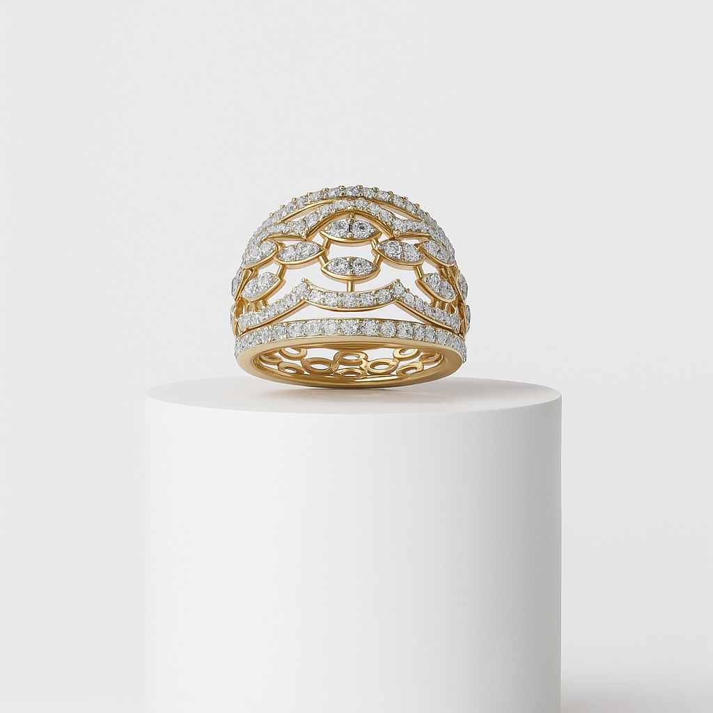 Diadème Treillis Yüzük