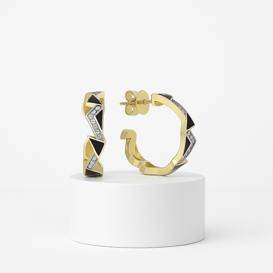 Black‑Tie Volt Küpe