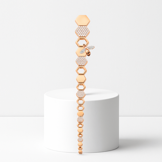 Royal Honeycomb Studs Küpe