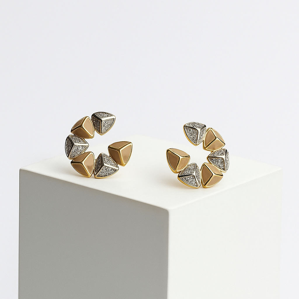 Trillion Halo Studs Küpe