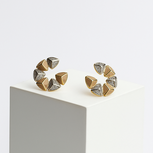 Trillion Halo Studs Küpe