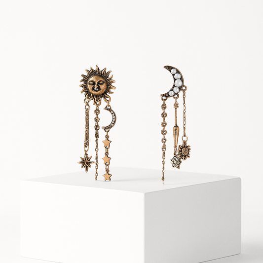 Sun & Moon Duet Küpe