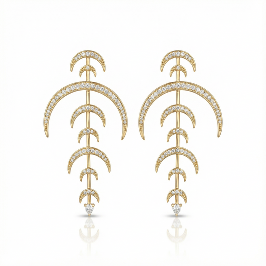 Noir Quilt Sovereign Earrings