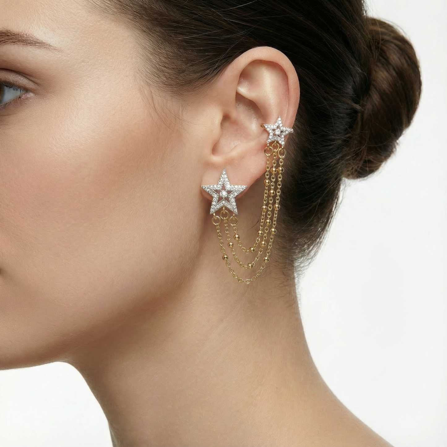 Aura Cascade Climbers Earrings