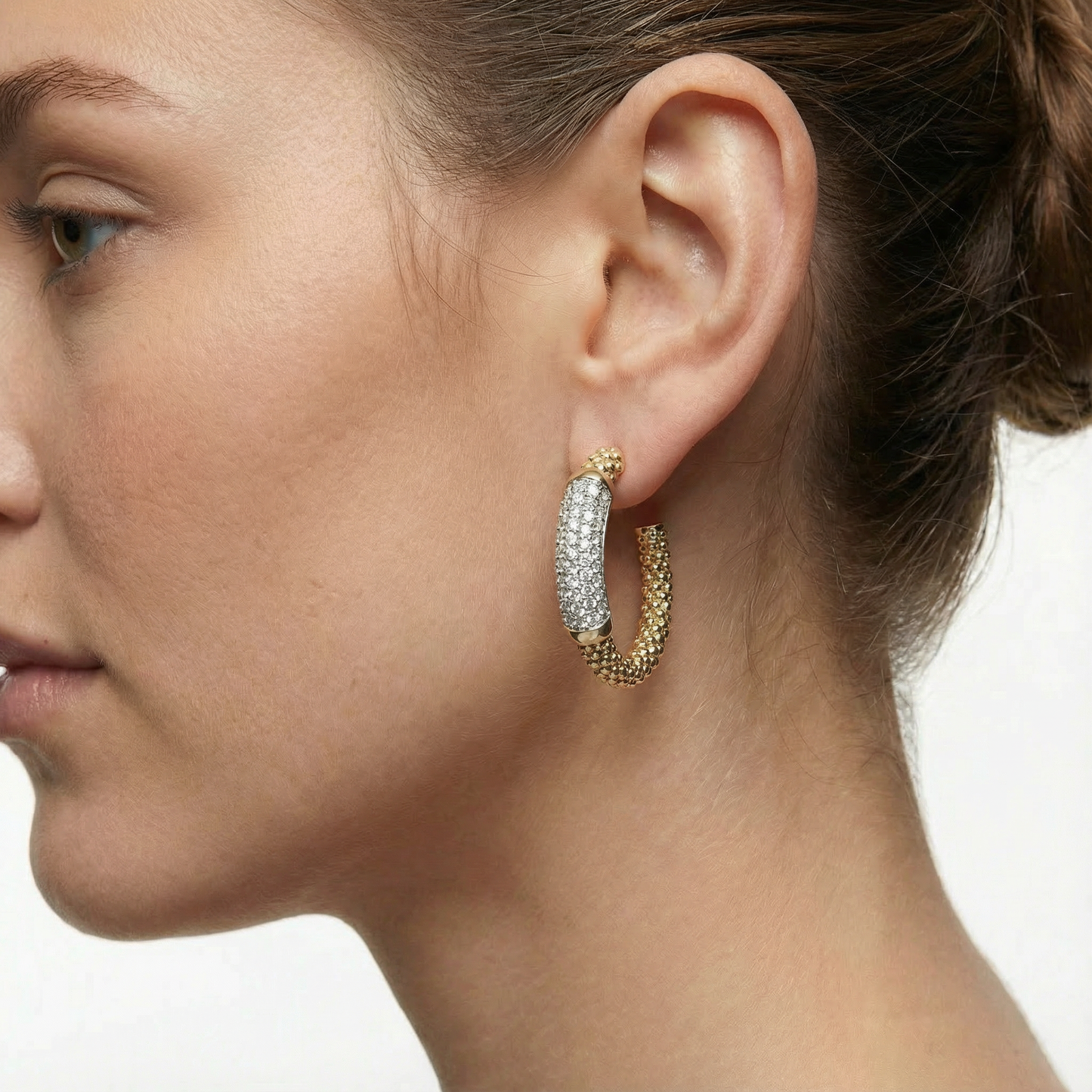 Matelassé Heart Couture Earrings