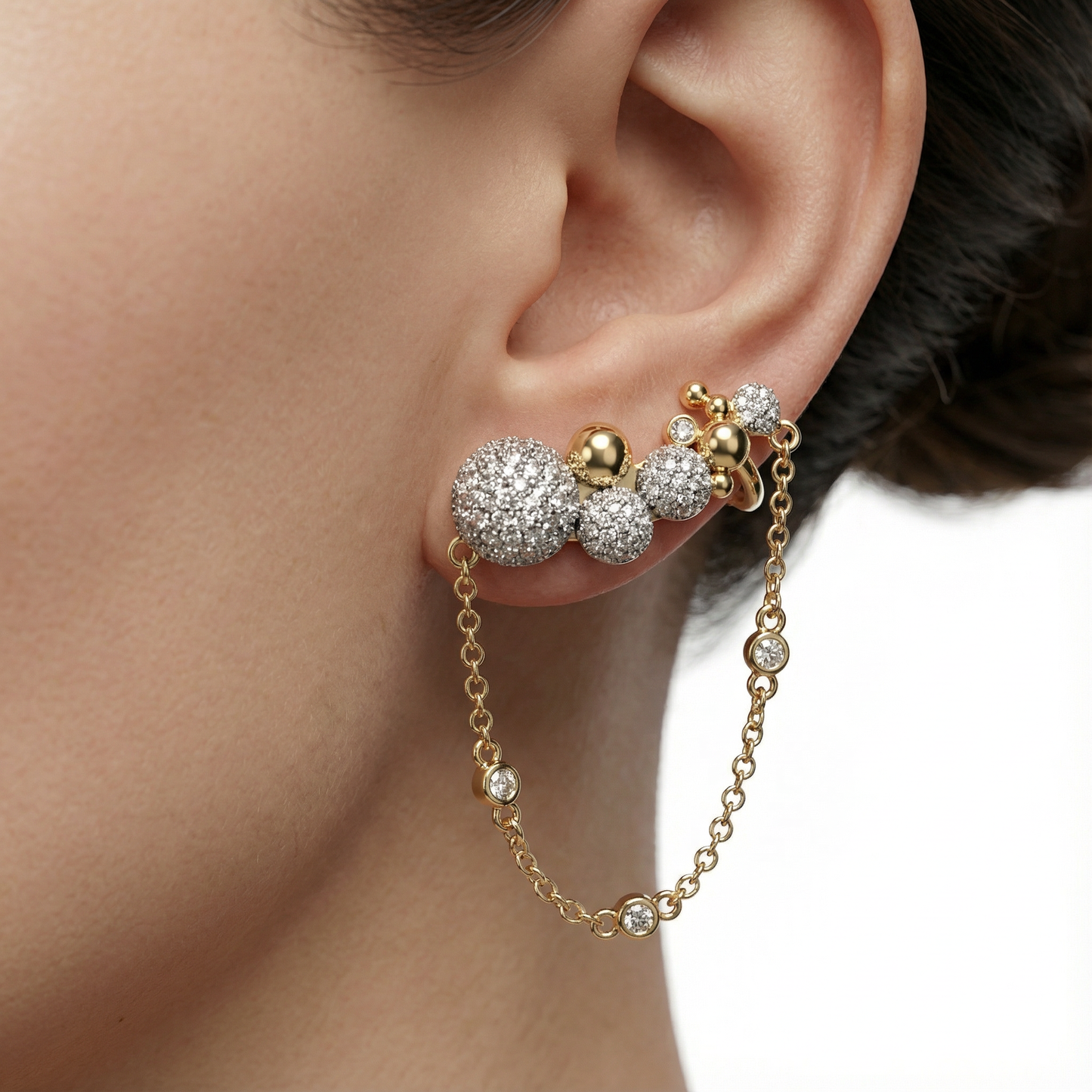 Matelassé Heart Couture Earrings