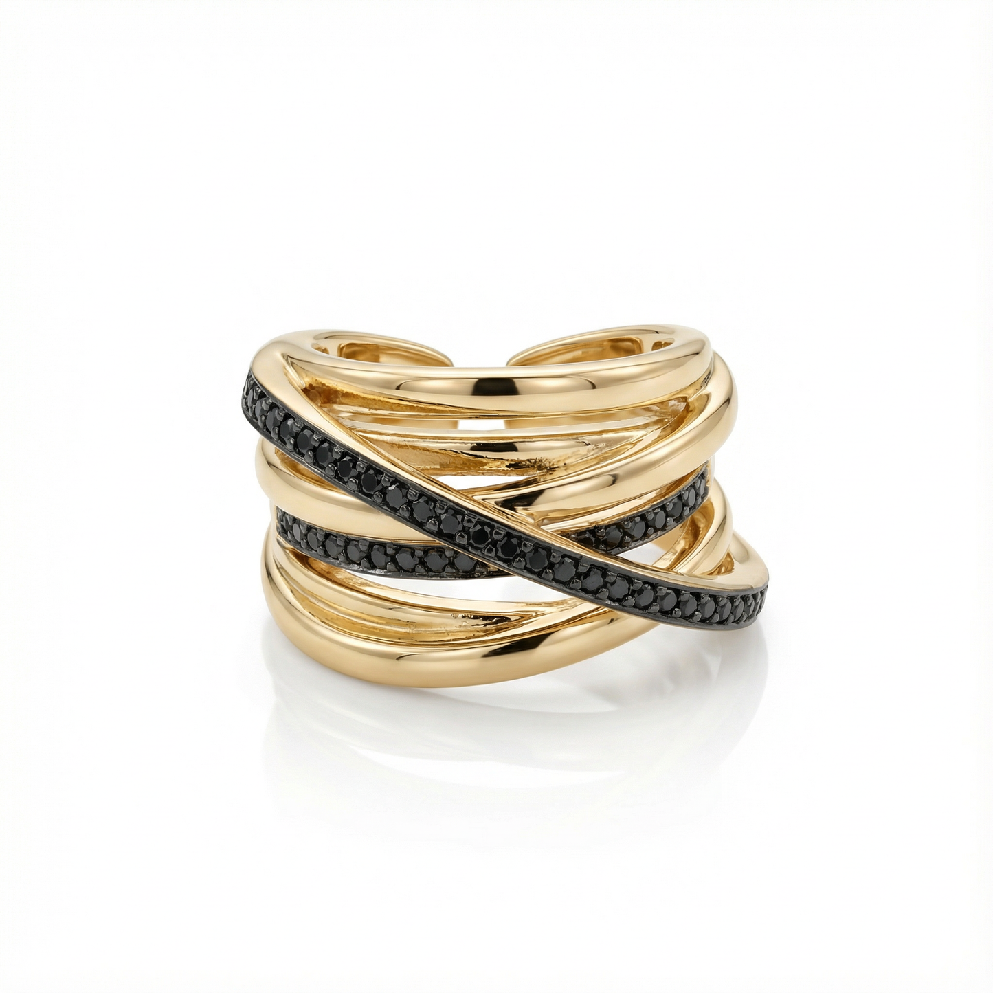 Obsidian Interstellar Ring