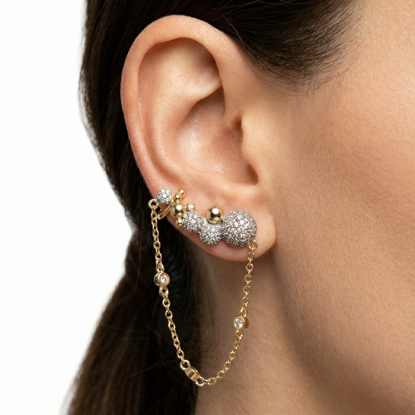 Matelassé Heart Couture Earrings