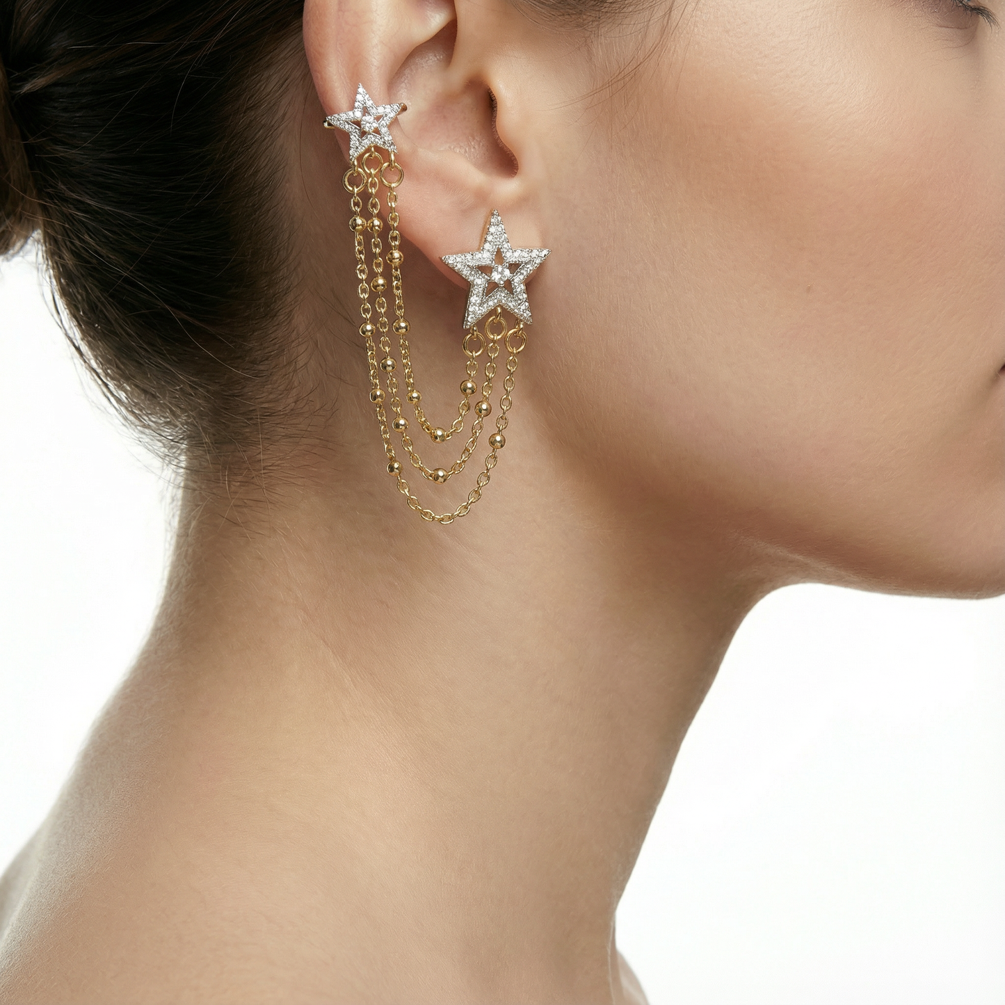 Aura Cascade Climbers Earrings