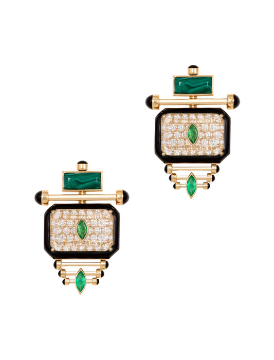 Arcadia Treillis Küpe - Aven & Laurel