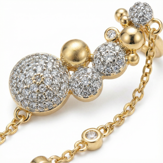 Matelassé Heart Couture Earrings