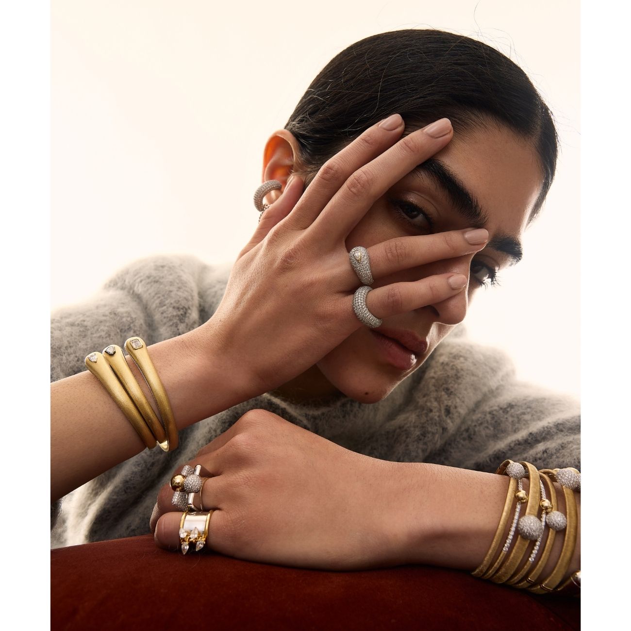 Coreline Bangle Yüzük - Aven & Laurel