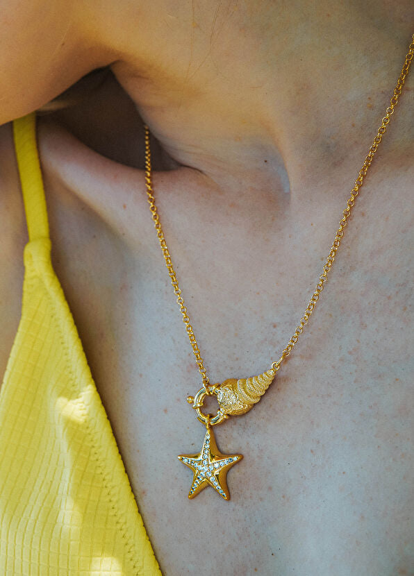 Starfish Glow Kolye - Aven & Laurel