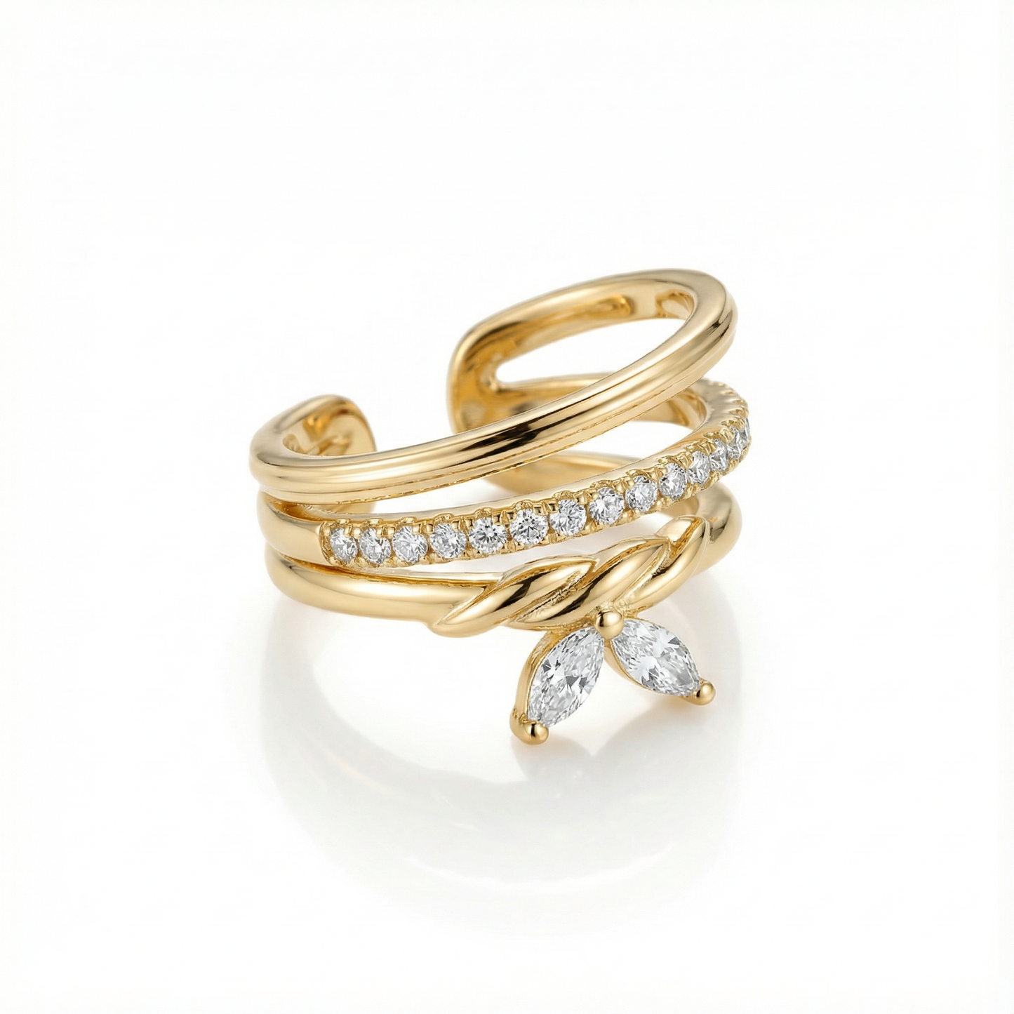 Gilded Orb Grandeur Ear cuff