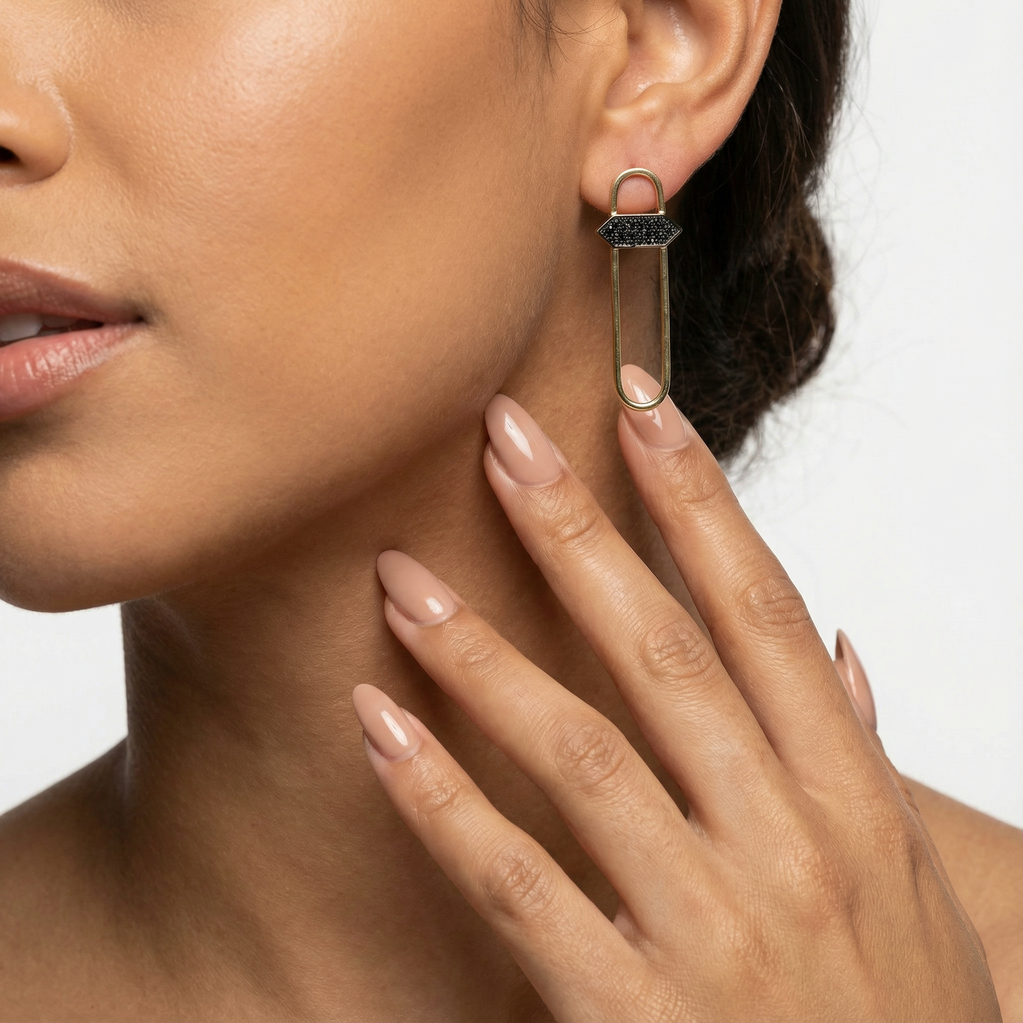 The Metropolitan Hex-Link Earrings