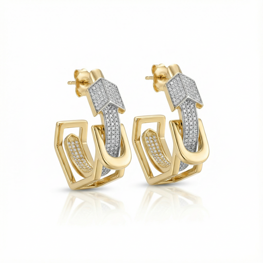Gilded Caviar Earrings