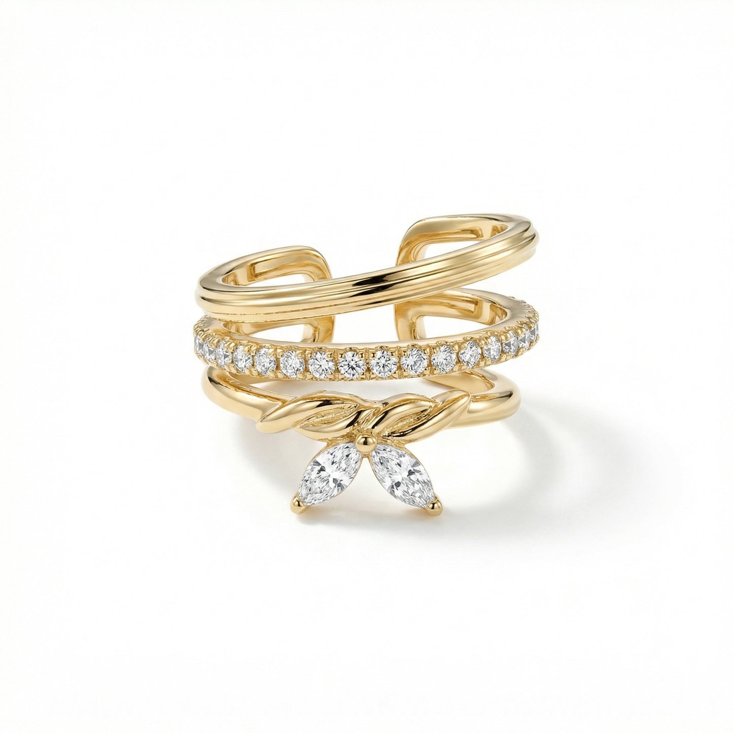 Gilded Orb Grandeur Ear cuff