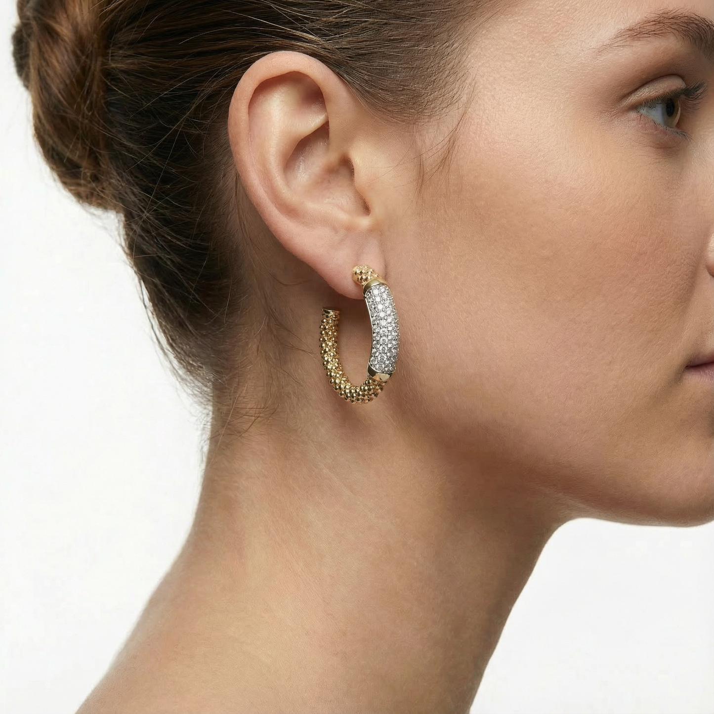 Matelassé Heart Couture Earrings