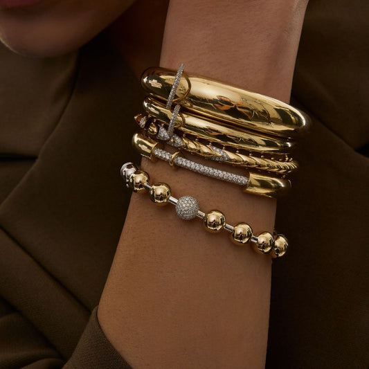 Gilded Loop Kelepçe - Aven & Laurel