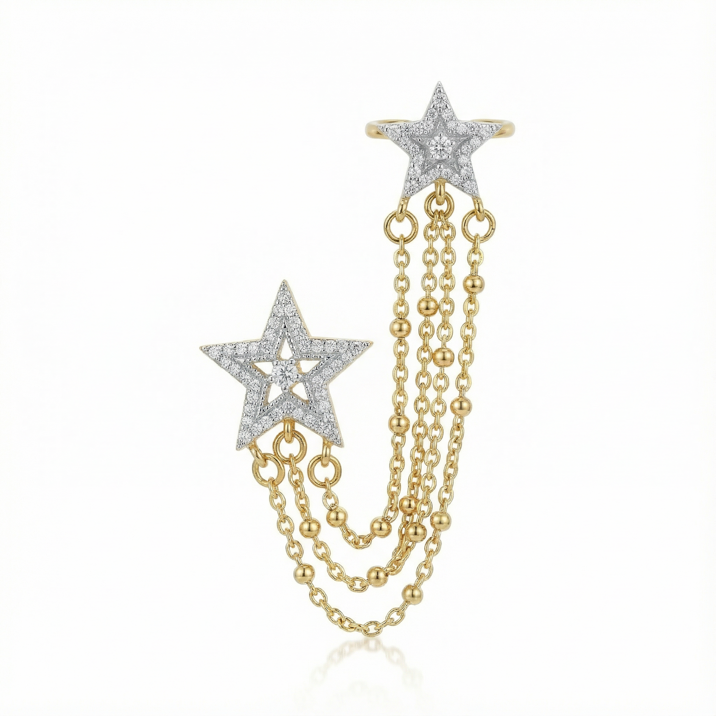 Aura Cascade Climbers Earrings