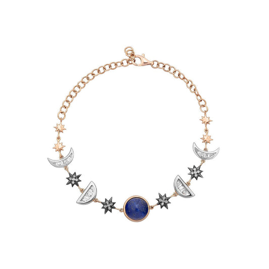 Diamond Moon Arc Bileklik - Aven & Laurel