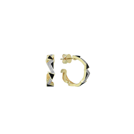 Black‑Tie Volt Küpe - Aven & Laurel