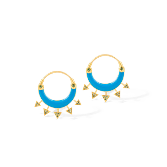 Blue Totem Küpe - Aven & Laurel