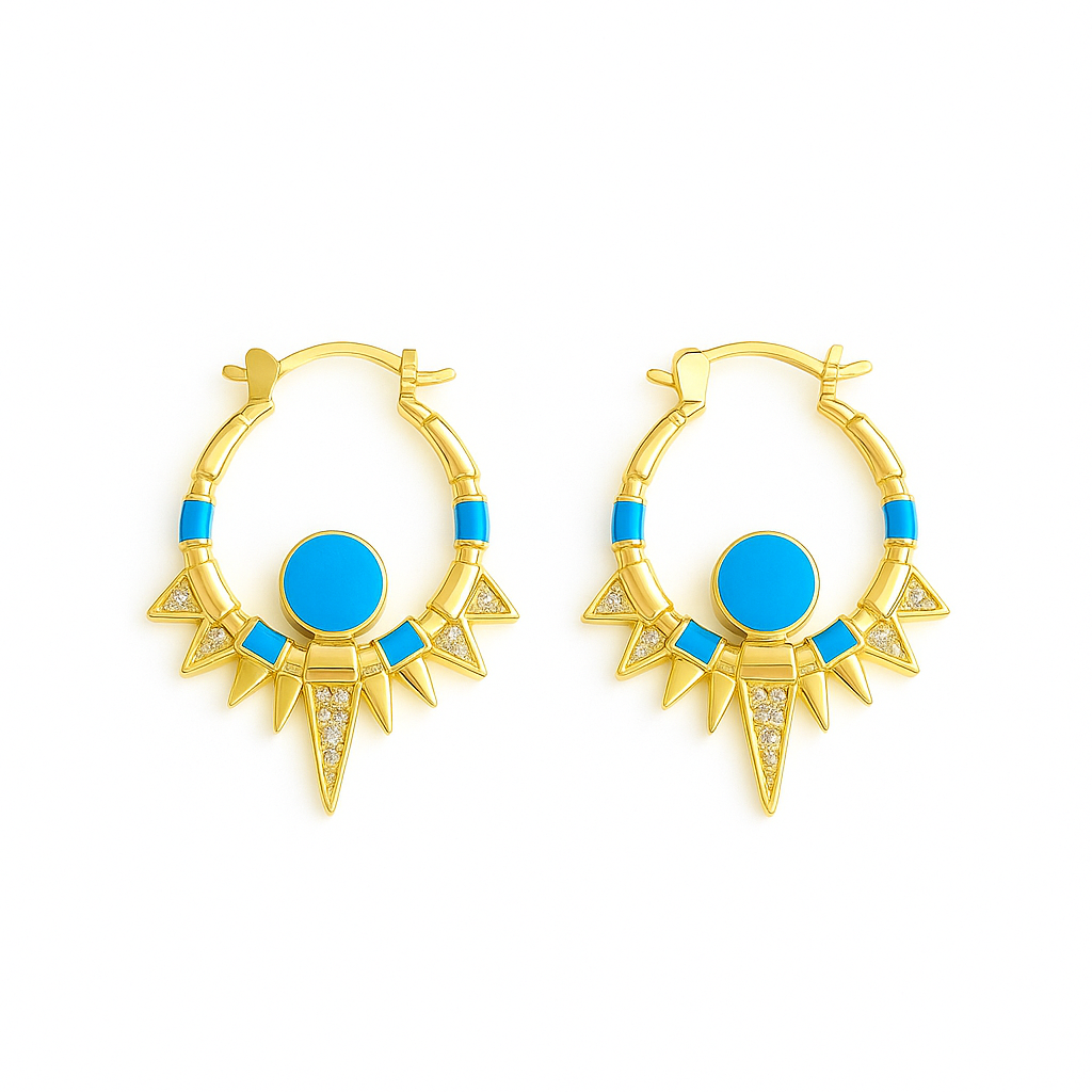 Tidebreaker Hoops Küpe - Aven & Laurel