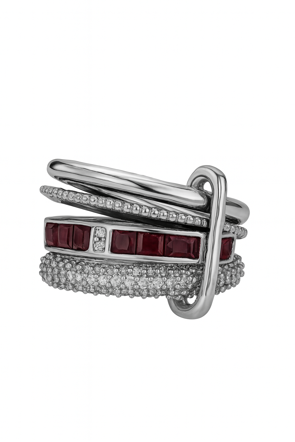 Crimson Alloy Yüzük - Aven & Laurel