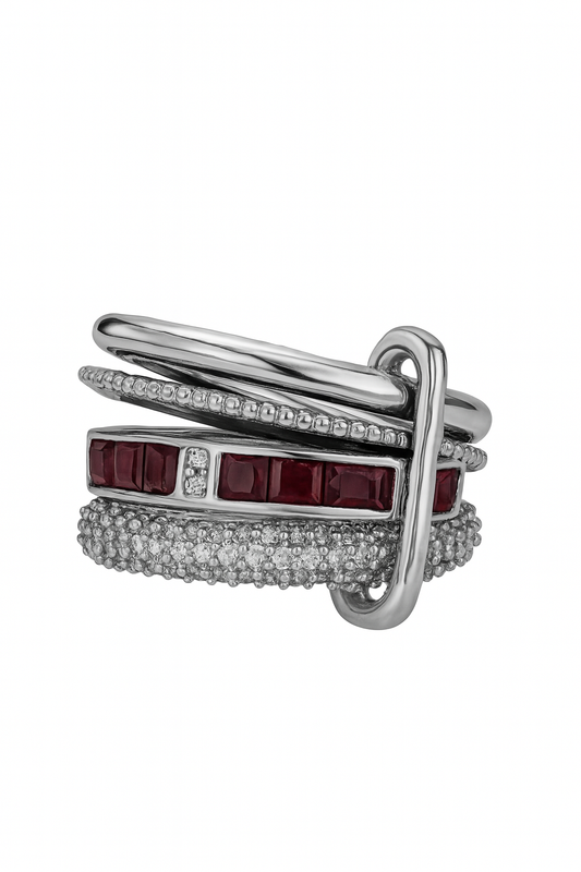 Crimson Alloy Yüzük - Aven & Laurel