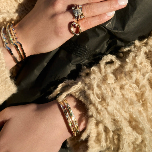 Émeraude Line Kelepçe - Aven & Laurel