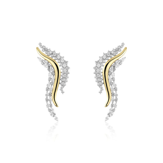 Lumière Swoop Küpe - Aven & Laurel