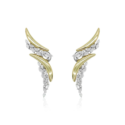 Zéphyr Doré Küpe - Aven & Laurel