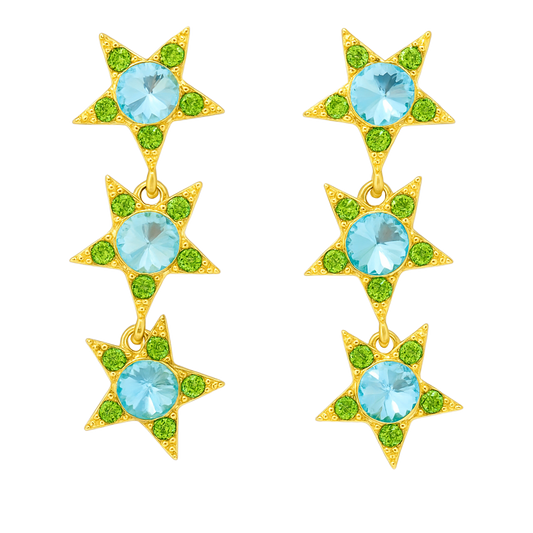 Étoile Lime Küpe - Aven & Laurel