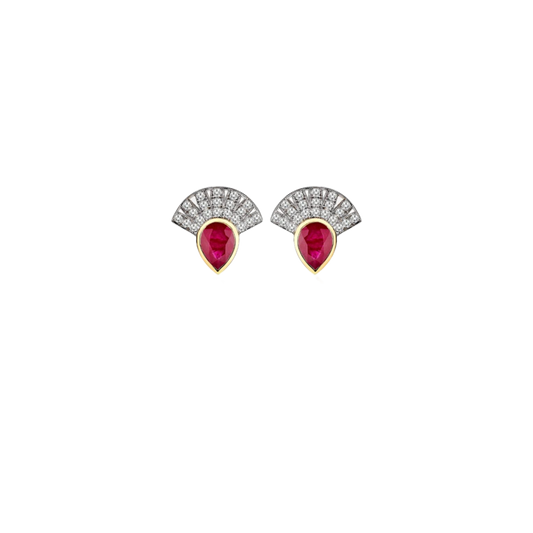 Fanburst Studs Küpe - Aven & Laurel