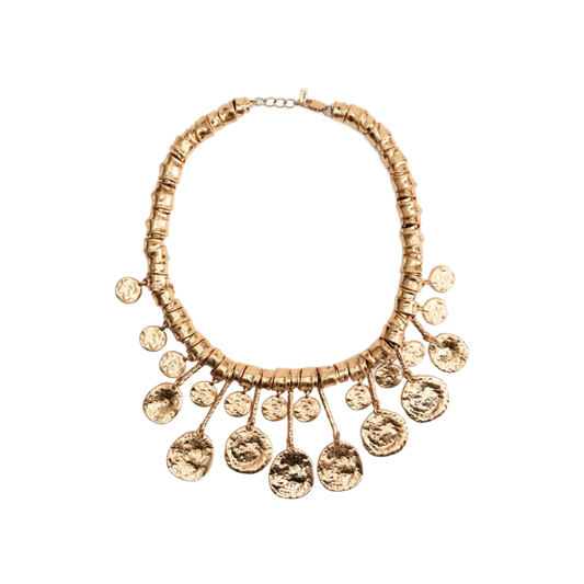 Golden Coinfall Kolye - Aven & Laurel