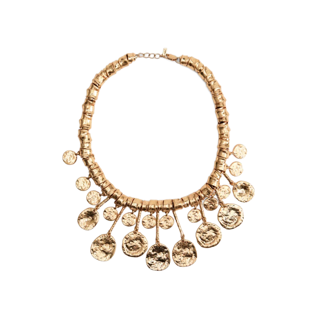 Golden Coinfall Kolye - Aven & Laurel