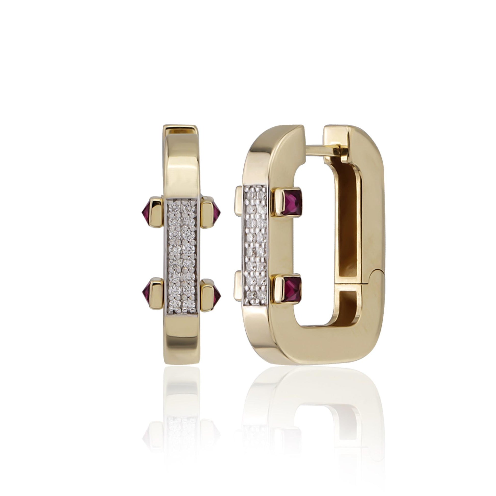 Carabine Rubis Küpe - Aven & Laurel