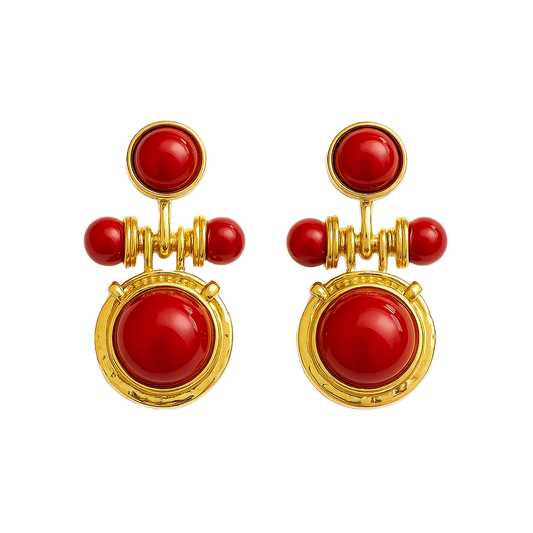 Inferno Sphere Küpe - Aven & Laurel