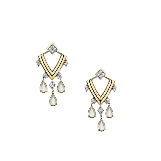 Moonstone Küpe - Aven & Laurel