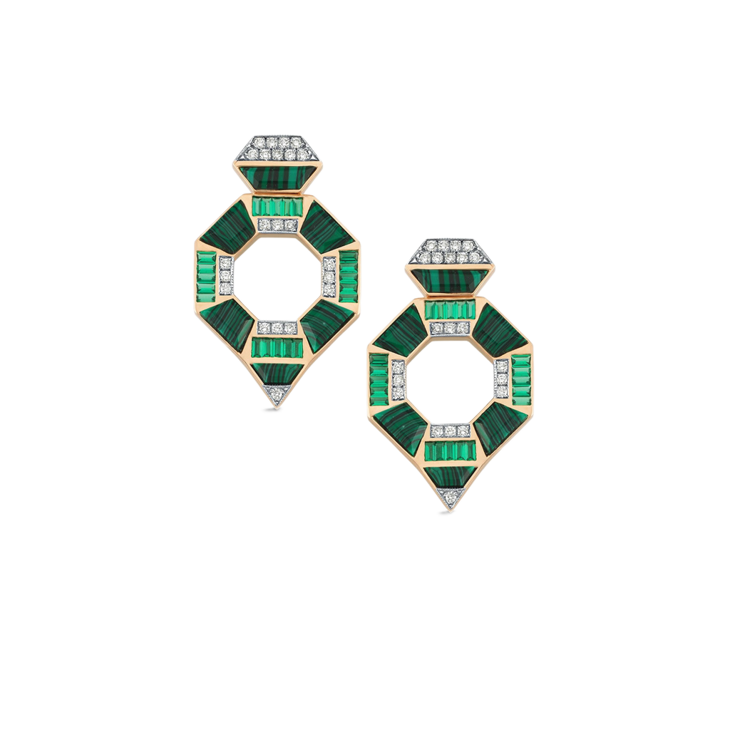 Prismé Green Küpe - Aven & Laurel