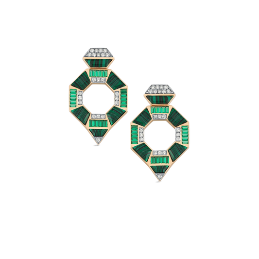 Prismé Green Küpe - Aven & Laurel