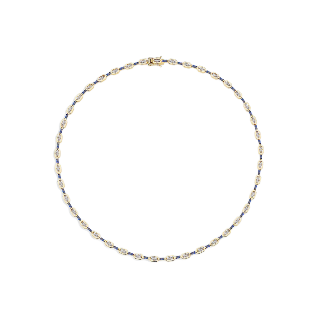 Sapphire Splendor Kolye - Aven & Laurel