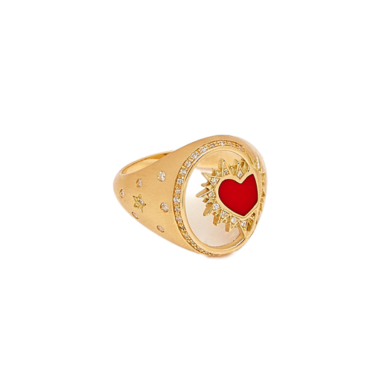 Sun Kissed Heart Yüzük