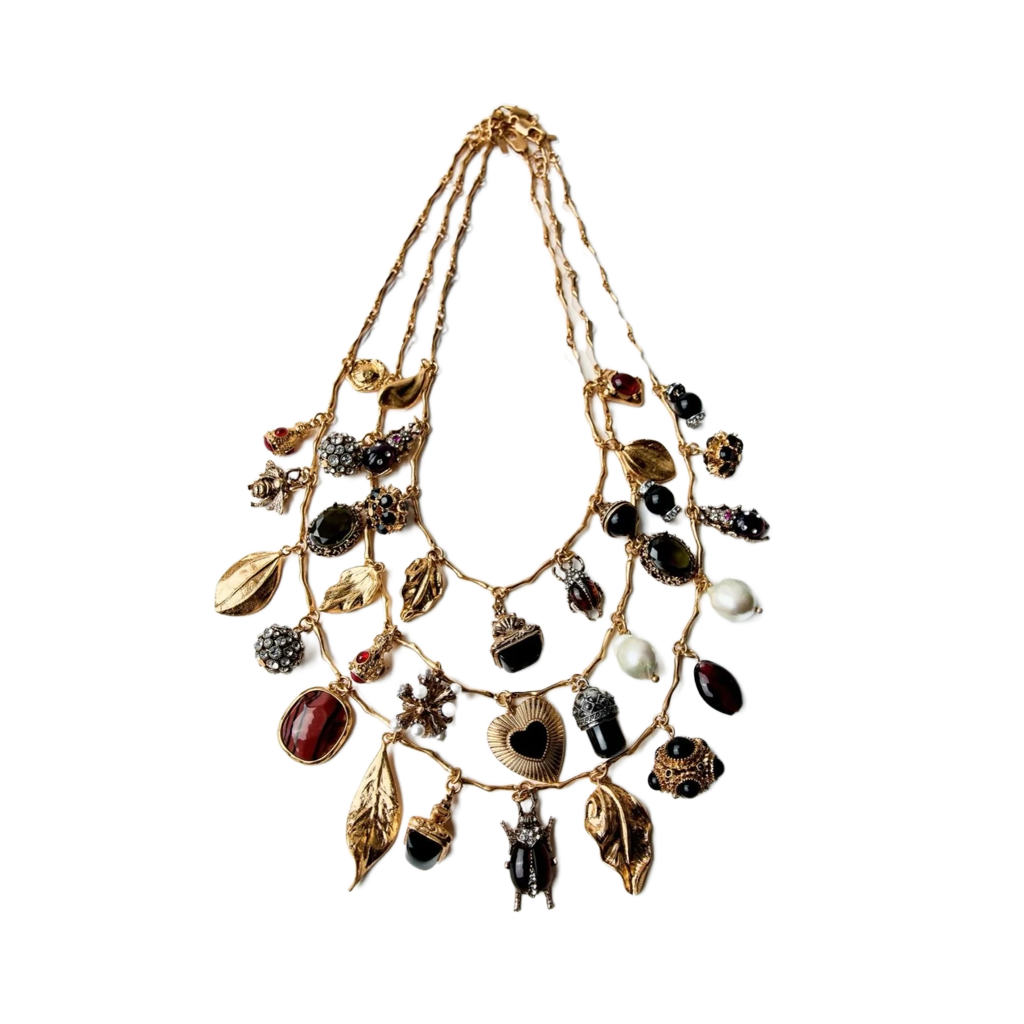 Tri-Gleam Charm Kolye - Aven & Laurel