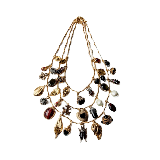 Tri-Gleam Charm Kolye - Aven & Laurel