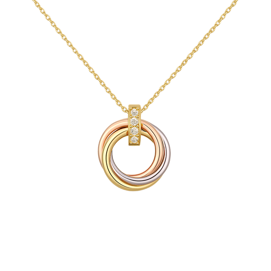 Trinity Circle Kolye (İthal Kutulu Model)