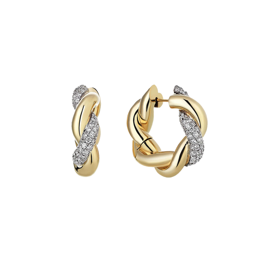 Twist of Brilliance Küpe - Aven & Laurel