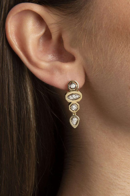 Glimmer Focus Küpe - Aven & Laurel